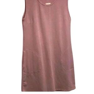 Serra Women's sleeveless soft lavender midi fleece lined cozy dress medium NEW